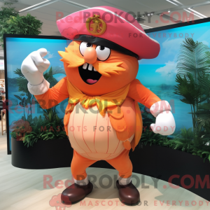 Peach Pirate maskot kostume...