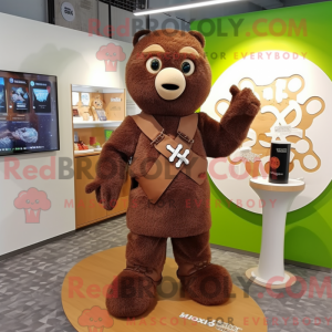Brown Celtic Cross mascot...