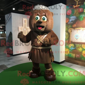 Brun Celtic Cross maskot...