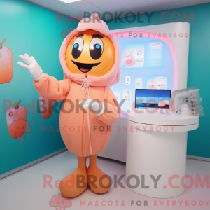 Costume mascotte de Peach...