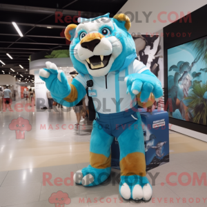 Cyan Säbelzahntiger...