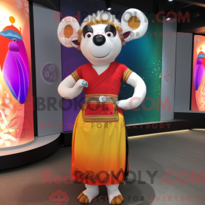 Ram-mascottekostuumkarakter...