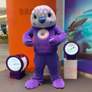 Purple Seal mascotte...