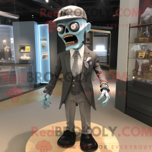 Gray Undead mascot costume...