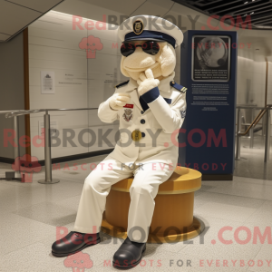 Cream Navy Soldier maskot...