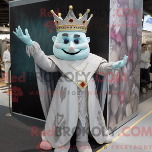 Grå konge maskot kostume...