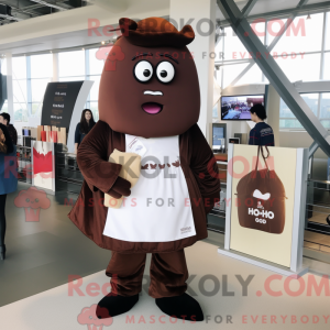 Brun bøf maskot kostume...