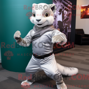 Silver Ferret mascot...