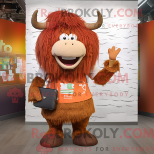 Rust Yak-maskotdraktfigur...