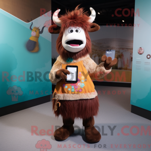 Rust Yak-maskotdraktfigur...