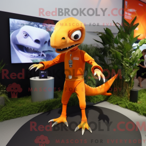Orange Dimorphodon maskot...