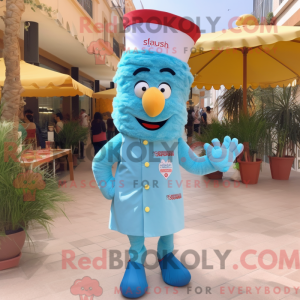 Postava maskota Sky Blue...