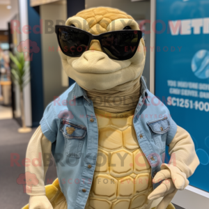 Crème zeeschildpad mascotte...