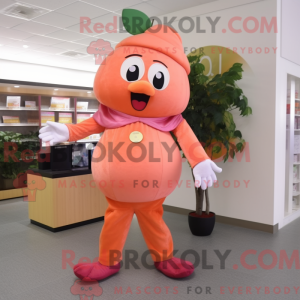 Peach Plum maskot kostume...