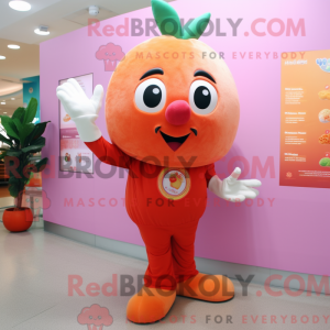 Peach Plum maskot kostume...