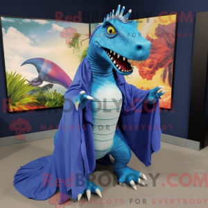 Máscara azul de Spinosaurus...
