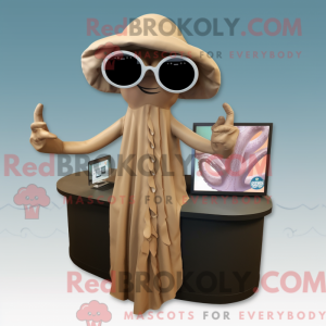 Tan Kraken mascottekostuum...