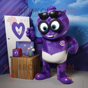Postava maskota Purple Love...