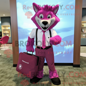 Máscara Magenta Wolf com...
