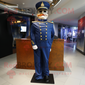 Navy Magician mascot costume character dressed with a Jumpsuit and Bow ties