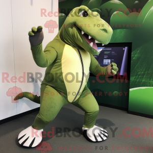 Olive Iguanodon maskot...
