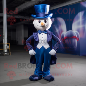 Navy Magician mascot costume character dressed with a Jumpsuit and Bow ties
