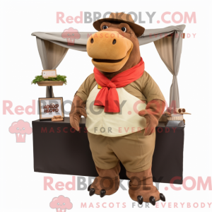 Mascotte d hippopotame...