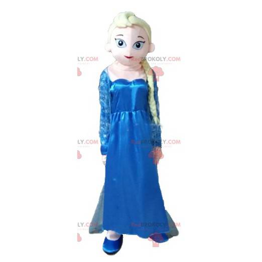 Mascotte d'Elsa célèbre princesse des neiges de Disney -