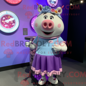 Personaggio mascotte scrofa...