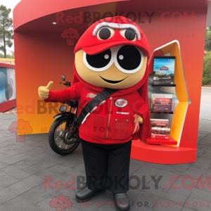 Red Tacos mascot costume...
