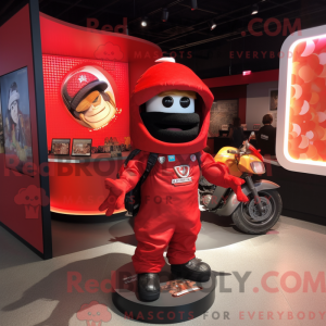 Red Tacos mascot costume...