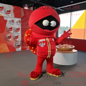 Red Tacos mascot costume...