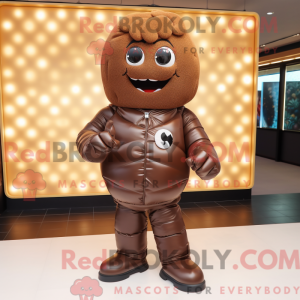 Brown Candy mascottekostuum...