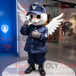 Navy Cupid-maskotdraktfigur...
