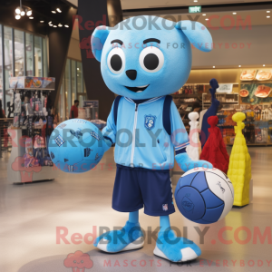 Sky Blue Soccer Ball...