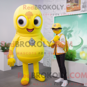 Lemon Yellow Squid mascot...