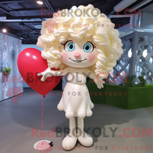 Cream Heart Shaped Balloons...