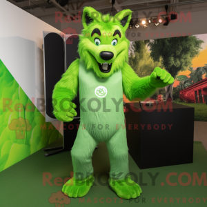 Maskotka Lime Green Wolf to...