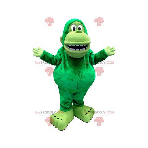 Reusachtige groene aap mascotte - Redbrokoly.com