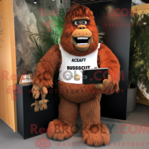 Rust Sasquatch maskot...