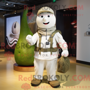 Hvid pære maskot kostume...