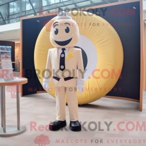Crème donut mascottekostuum...