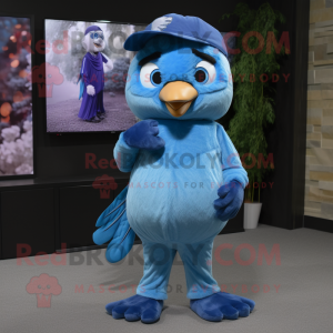 Blue Blue Jay maskot kostym...