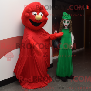 Maskottchenkostüm mit roter...