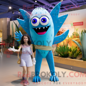 Blue Tacos mascot costume...