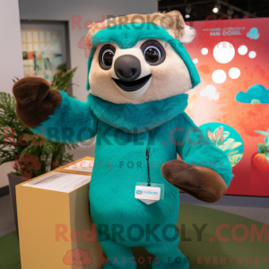 Teal Sloth máscara de...