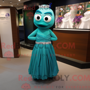 Teal Engagement Ring mascot...