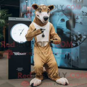 Cream Thylacosmilus mascot...