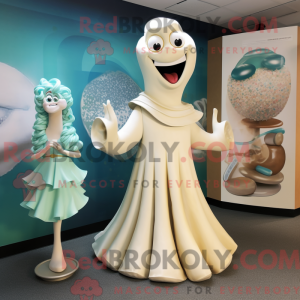 Cream Mermaid mascot...