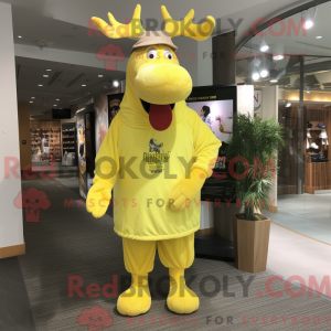 Citrongul elg maskot...